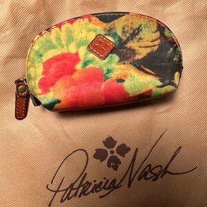 Patricia Nash - floral cotton TPU coin purse/ bag organizer